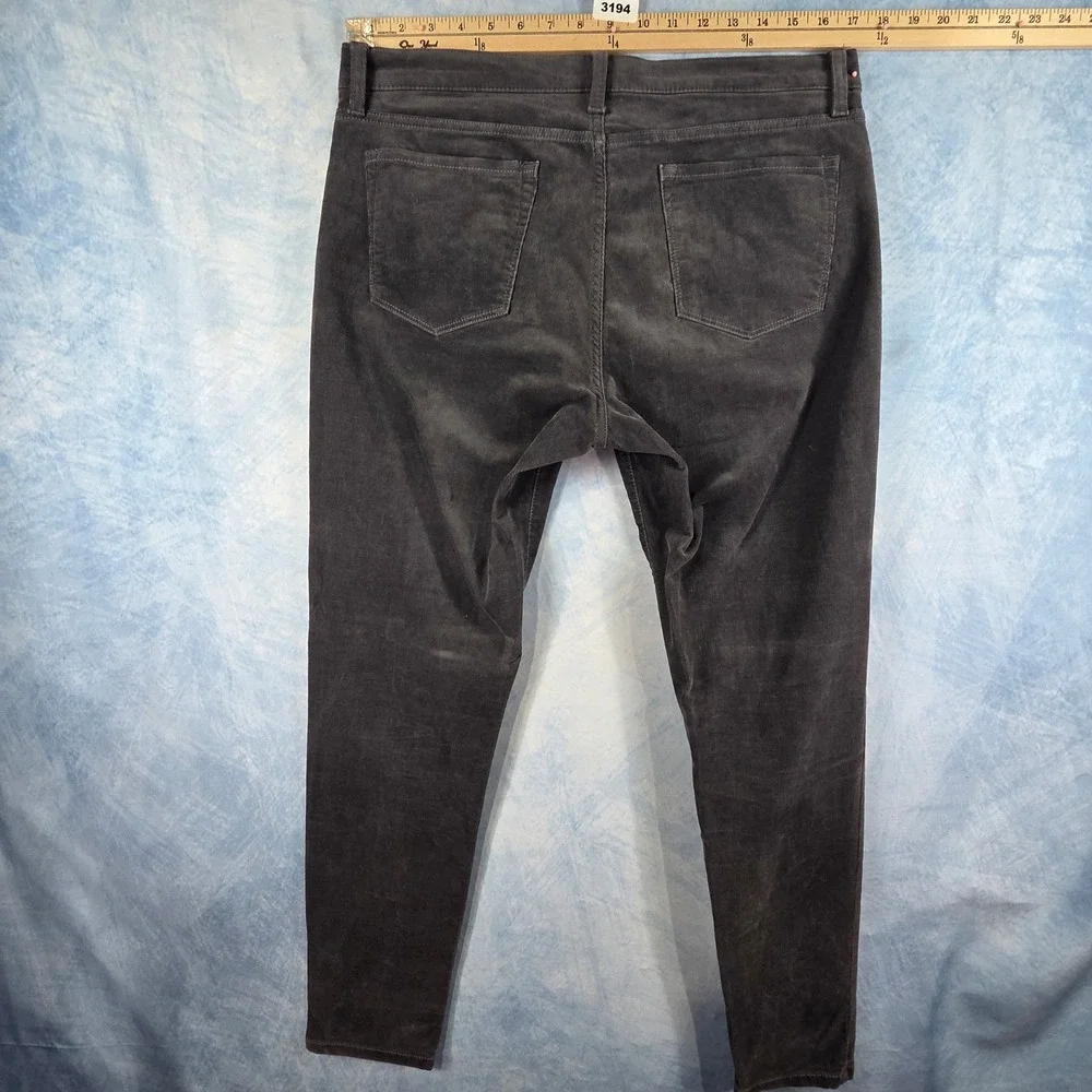 Banana Republic Skinny Corduroy Pants Mens 31 Charcoal Gray 5-Pocket Trousers